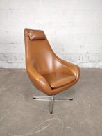 Vintage bruine fauteuil, Antiek en Kunst, Ophalen of Verzenden