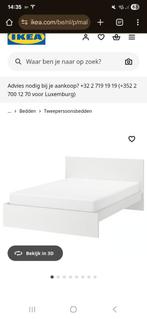 Ikea bed 160x200- lattenbodems- matras en nachtkastjes, Huis en Inrichting, Slaapkamer | Bedden, Ophalen, Gebruikt