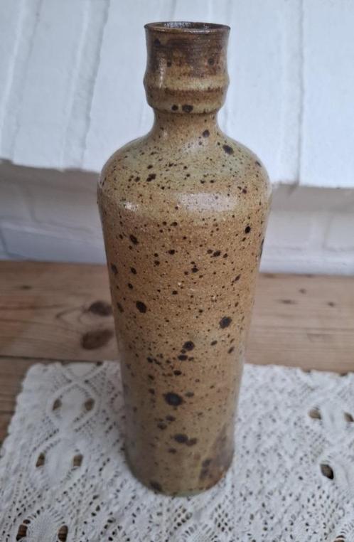 Franse brocante fles / kruik met apart glazuur, Antiek en Kunst, Curiosa en Brocante, Ophalen of Verzenden
