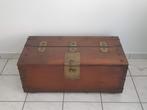 Antieke houten koffer, Antiquités & Art, Antiquités | Accessoires de maison, Enlèvement