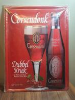 Metaal Reclamebord - Corsendonk Dubbel Kriek -, Ophalen of Verzenden, Zo goed als nieuw, Reclamebord, Plaat of Schild, Overige merken