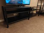Zwart TV-meubel, Huis en Inrichting, Kasten |Televisiemeubels, Ophalen, Zo goed als nieuw