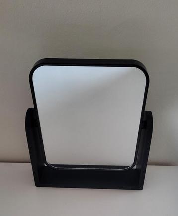 dubbelwandige kantelbare zwarte make-upspiegel scheerspiegel beschikbaar voor biedingen