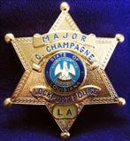 Badge de la police de Louisiane (USA), Ophalen of Verzenden, Rijkswacht, Embleem of Badge
