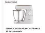 Kenwood Chef Baker, Elektronische apparatuur, Keukenmixers, Nieuw, 3 snelheden of meer, 4 liter of meer, Ophalen