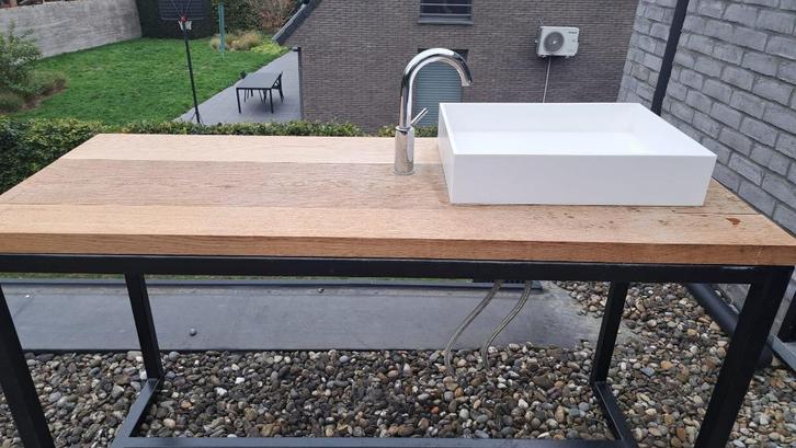 badkamermeubel, Huis en Inrichting, Badkamer | Badkamermeubels, Zo goed als nieuw, Wastafelkast, Minder dan 100 cm, 100 tot 150 cm