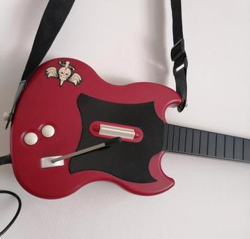 Guitare Ps2 modèle rare rouge octane disponible aux enchères