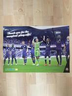 Poster RSC Anderlecht, Enlèvement ou Envoi, Comme neuf, Affiche, Image ou Autocollant
