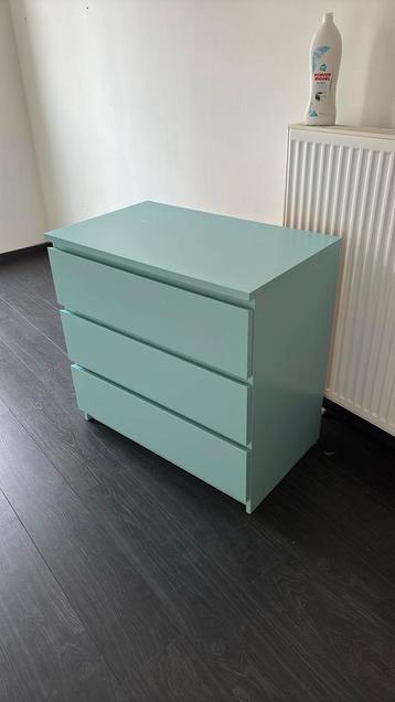 Lichtblauwe ladekast Hemnes Ikea, 3 ou 4 tiroirs, Enlèvement, Utilisé