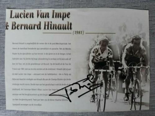 Gesigneerd artikel van Lucien van Impe., Sports & Fitness, Cyclisme, Envoi