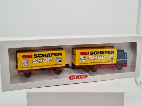 MAN vrachtwagen Schäfer Shop - Wiking 1/87, Hobby en Vrije tijd, Modelauto's | 1:87, Zo goed als nieuw, Bus of Vrachtwagen, Wiking