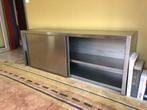 SARO (hang-)kast in RVS met schuifdeur en legplank, Ophalen, Gebruikt, 150 tot 200 cm, Minder dan 100 cm