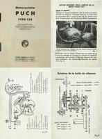 RTM voor 125 - 150 - 175 - 250cc PUCH in het Frans., Ophalen of Verzenden