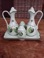 Set huile vinaigre sel poivre, Maison & Meubles, Cuisine | Ustensiles de cuisine, Enlèvement ou Envoi