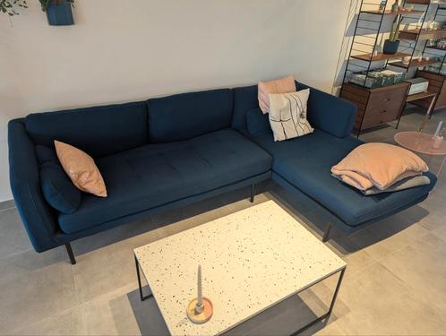 Blauwe petrol loungezetel - 3 jaar oud, in zeer goede staat, Huis en Inrichting, Zetels | Complete zithoeken, Zo goed als nieuw