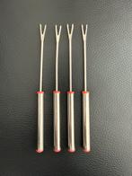 4 fonduevorken, Huis en Inrichting, Keuken | Bestek, Ophalen of Verzenden, Zo goed als nieuw, Los bestek