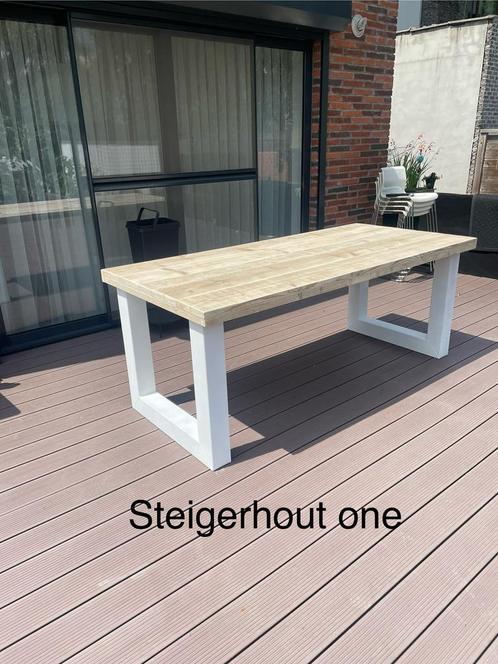 Mooie Steigerhouten Tuintafels – Perfect voor Elke Tuin!”, Tuin en Terras, Tuintafels, Nieuw, Hout, Ophalen of Verzenden