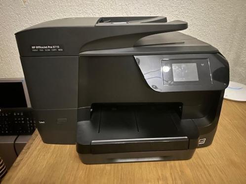 hp officejet pro 8710 printer MFP WiFi+ 2X zwarte inktcart, Computers en Software, Printers, Gebruikt, All-in-one, Inkjetprinter