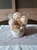 Vase déco en verre et grès, Enlèvement, Comme neuf, Verre