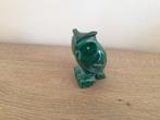 Sculptuur uiltje malachiet, Verzamelen, Ophalen of Verzenden, Mineraal