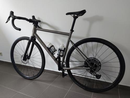 Titanium gravelfiets, Vélos & Vélomoteurs, Vélos | Vélos de course, Neuf, 28 pouces, Titane, 53 à 57 cm, Enlèvement