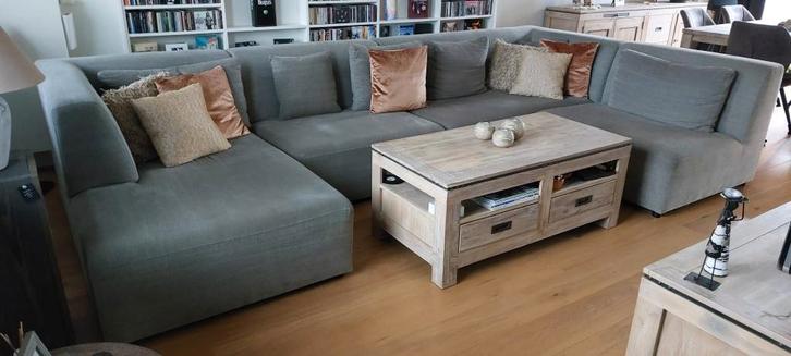 Hoeksalon, Huis en Inrichting, Zetels | Complete zithoeken, Gebruikt, Stof, Ophalen