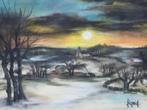 Oeuvre originale 1/1 paysage pastel, SIGRID, Enlèvement ou Envoi