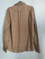 Overhemd large springfield met girafprint, Kleding | Heren, Overhemden, Ophalen of Verzenden, Zo goed als nieuw, Bruin