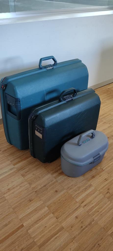 3 Reiskoffers Samsonite, Handtassen en Accessoires, Koffers, Gebruikt, Hard kunststof, Slot, Wieltjes, Ophalen