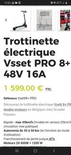 Trotinette vsett8+, Vélos & Vélomoteurs, Trottinettes, Comme neuf, Vsett, Enlèvement