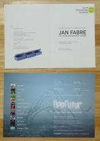 2 invitaties Jan Fabre, 1 signed**, Boeken, Kunst en Cultuur | Beeldend, Ophalen of Verzenden, Zo goed als nieuw, Schilder- en Tekenkunst