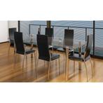 6 Chaises salle a manger | dinning chairs, Ophalen, Zwart
