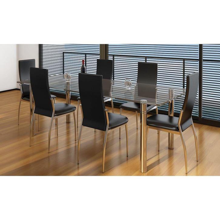 6 Chaises salle a manger | dinning chairs, Huis en Inrichting, Stoelen, Zwart, Ophalen