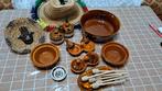 Set mini tajine voor specerijen + saladekom ect, Huis en Inrichting, Ophalen, Zo goed als nieuw, Bord
