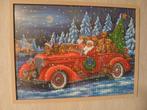 Diamond painting 30 x 40 ingekaderd thema kerstmis, Ophalen of Verzenden, Nieuw, Knutselwerk