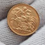 Munt / VK / Sovereign / Goud .917 /1908 / Edward VII / 7.99g, Ophalen of Verzenden, Losse munt, Goud