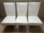 Eetkamerstoelen, Maison & Meubles, Chaises, Enlèvement, Utilisé, Blanc