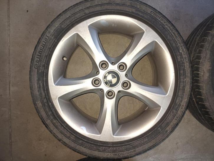 4 jantes BMW 17" style 142 6778219 E81 E82 E87 E88 205 50 17, Auto-onderdelen, Banden en Velgen, Velg(en), Zomerbanden, 17 inch