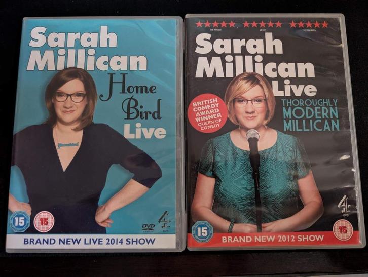 Sarah Millican 2 spectacles DVD, Cd's en Dvd's, Dvd's | Cabaret en Sketches, Gebruikt, Stand-up of Theatershow, Vanaf 16 jaar