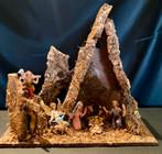 Houten kerststalletjes met figuurtjes, Ophalen, Zo goed als nieuw