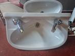 3x Lavabo met 2 kranen, Enlèvement, Utilisé, Pierre, Lavabo