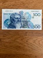 500 Frank Demanet unc-! Zeldzamere handtekening, Postzegels en Munten, Ophalen of Verzenden