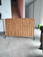 1950s vintage fifties haardscherm riet handwerk, Huis en Inrichting, Haarden, Ophalen, Gebruikt