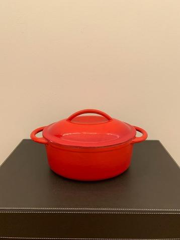 Vintage geëmailleerde gietijzeren braadpan (NIEUW)  beschikbaar voor biedingen
