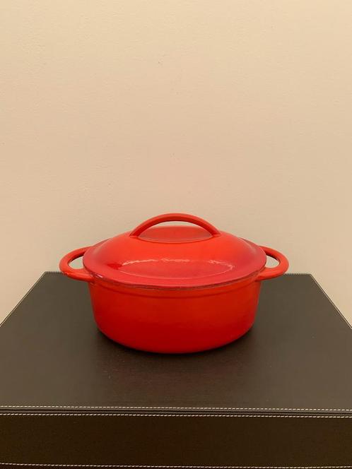 Vintage geëmailleerde gietijzeren braadpan (NIEUW), Huis en Inrichting, Keuken | Potten en Pannen, Ophalen of Verzenden