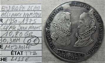 Jeton alliance européenne numismatique Albert et Elisabeth, Enlèvement ou Envoi, Autres matériaux