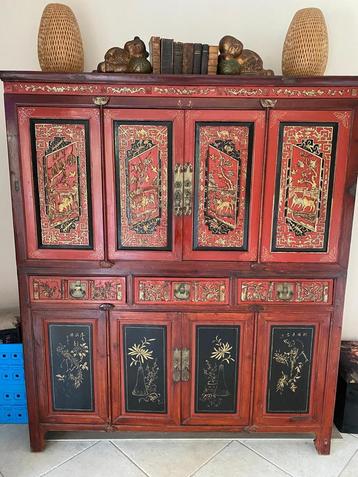 Prachtige authentieke Chinese kast te koop!, Antiek en Kunst, Antiek | Meubels | Kasten, Ophalen