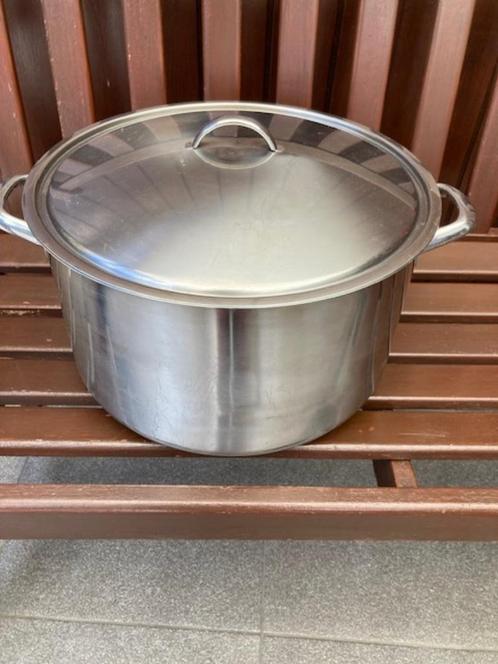 Grote kookpot RSV 18/10 25L., Huis en Inrichting, Keuken | Potten en Pannen, Gebruikt, Kookpan of Snelkookpan, Inox, Keramische plaat