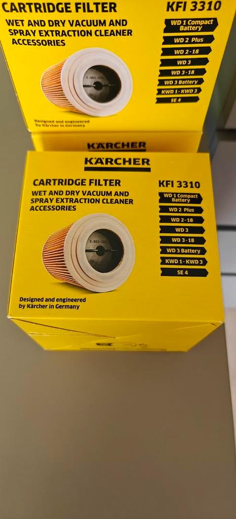 Kärcher filter wd3 3 stuks, Elektronische apparatuur, Stofzuigers, Nieuw, Ophalen of Verzenden