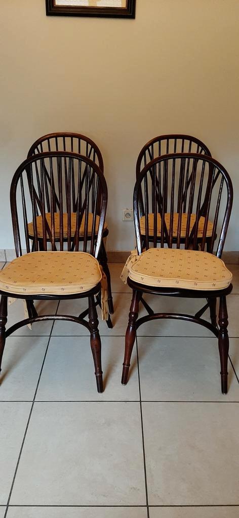 4 antieke Windsor stoelen, Antiek en Kunst, Antiek | Meubels | Stoelen en Sofa's, Ophalen